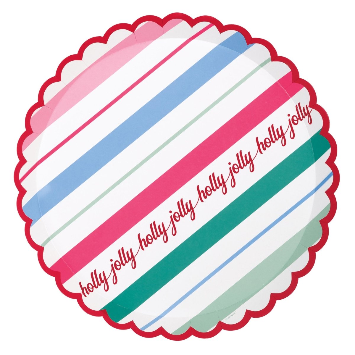 Christmas Fun - Scalloped Plates 11 In. 8/Pkg