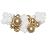 Ensemble de guirlande de ballons élégance blanc et doré, 72 pouces, 1 unité