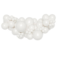 Ensemble de guirlande de ballons de luxe blanc perlé, 72 pouces, 1 unité