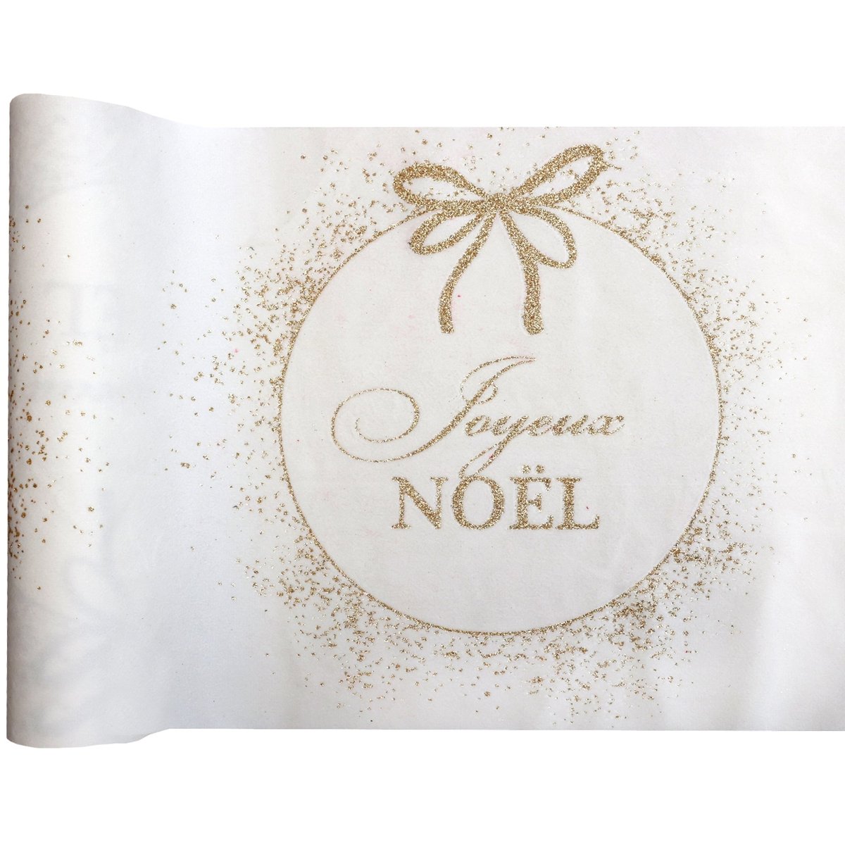 Ornement Étincelant Ivoire - Table Runner 11 In.
