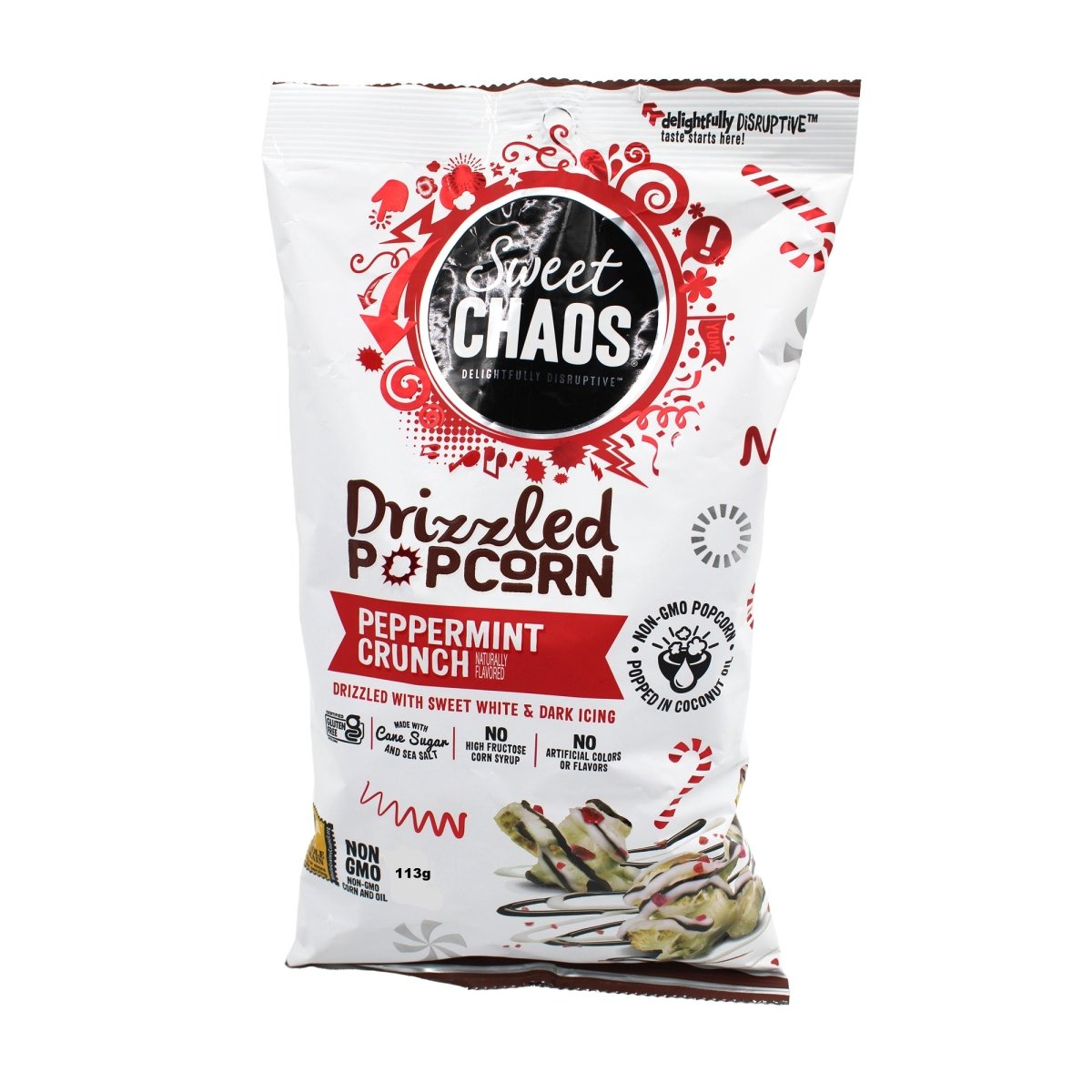 Drizzle Popcorn 113g. - Peppermint Crunch