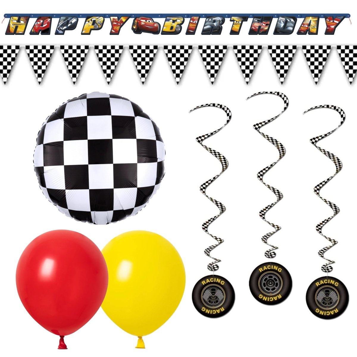 Cars Basic Decoration Party Supplies Kit