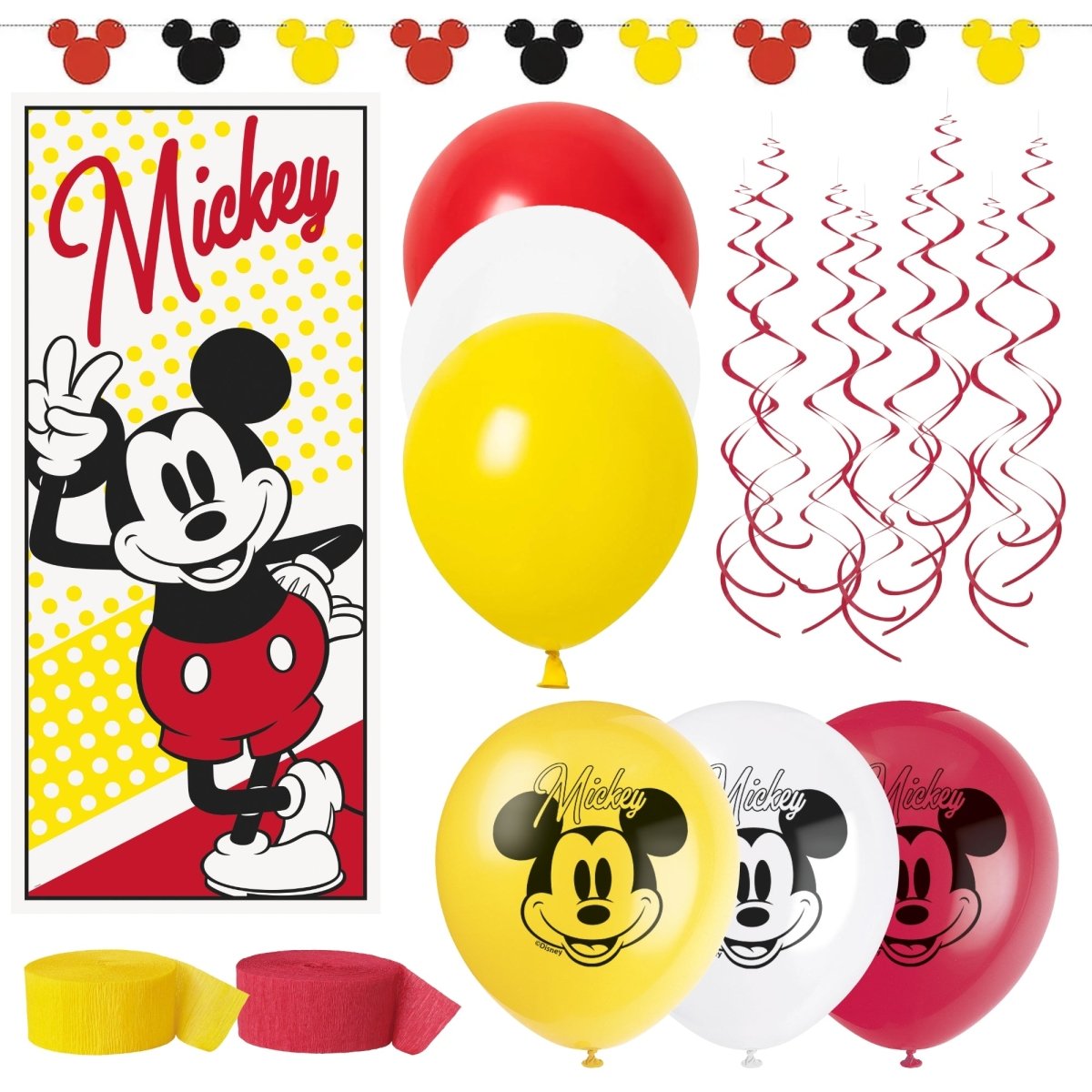 Disney Mickey Mouse Basic Decoration Party Supplies Kit
