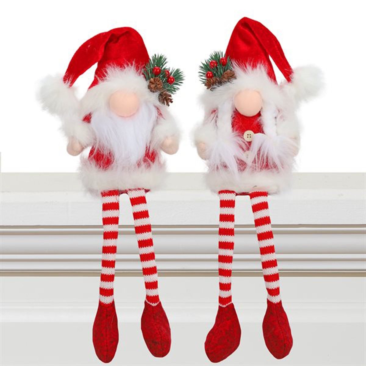 Santa Gnome W/ Dangling Legs 50 CM. Asst.