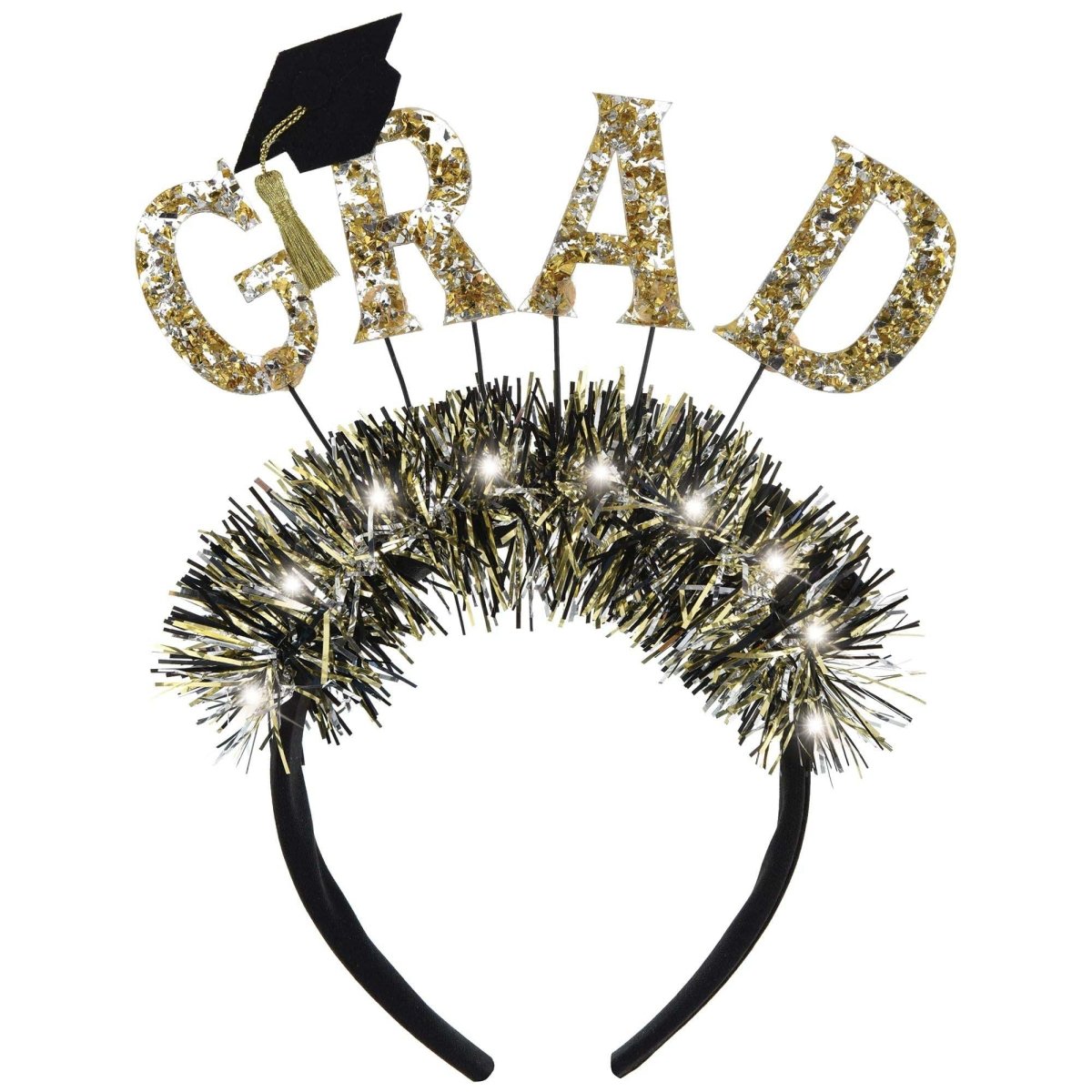 AMSCAN CA Graduation Light-Up Graduation Headband, 1 Count 192937487594