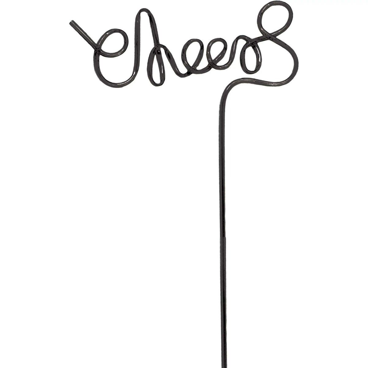 AMSCAN CA New Year Giant Plastic Straw "Cheers", 1 Count 192937491232