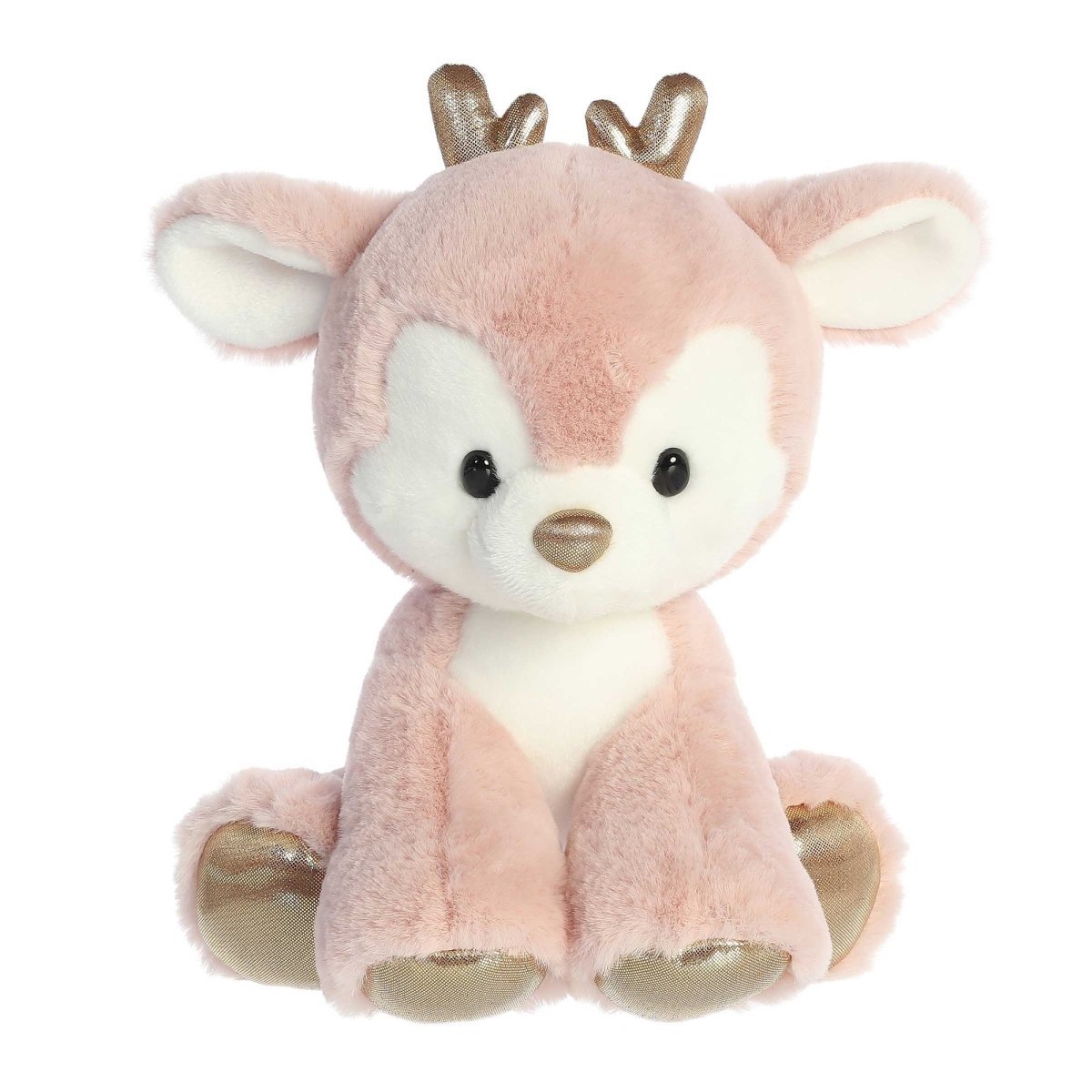 Aurora World Christmas Pink Dashing Reindeer Christmas Plush, 13 Inches, 1 Count 092943993273