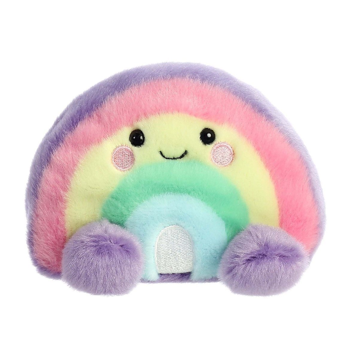 Aurora World Plushes Palm Pals Vivi Rainbow Plush, 5 Inches, 1 Count 092943335776