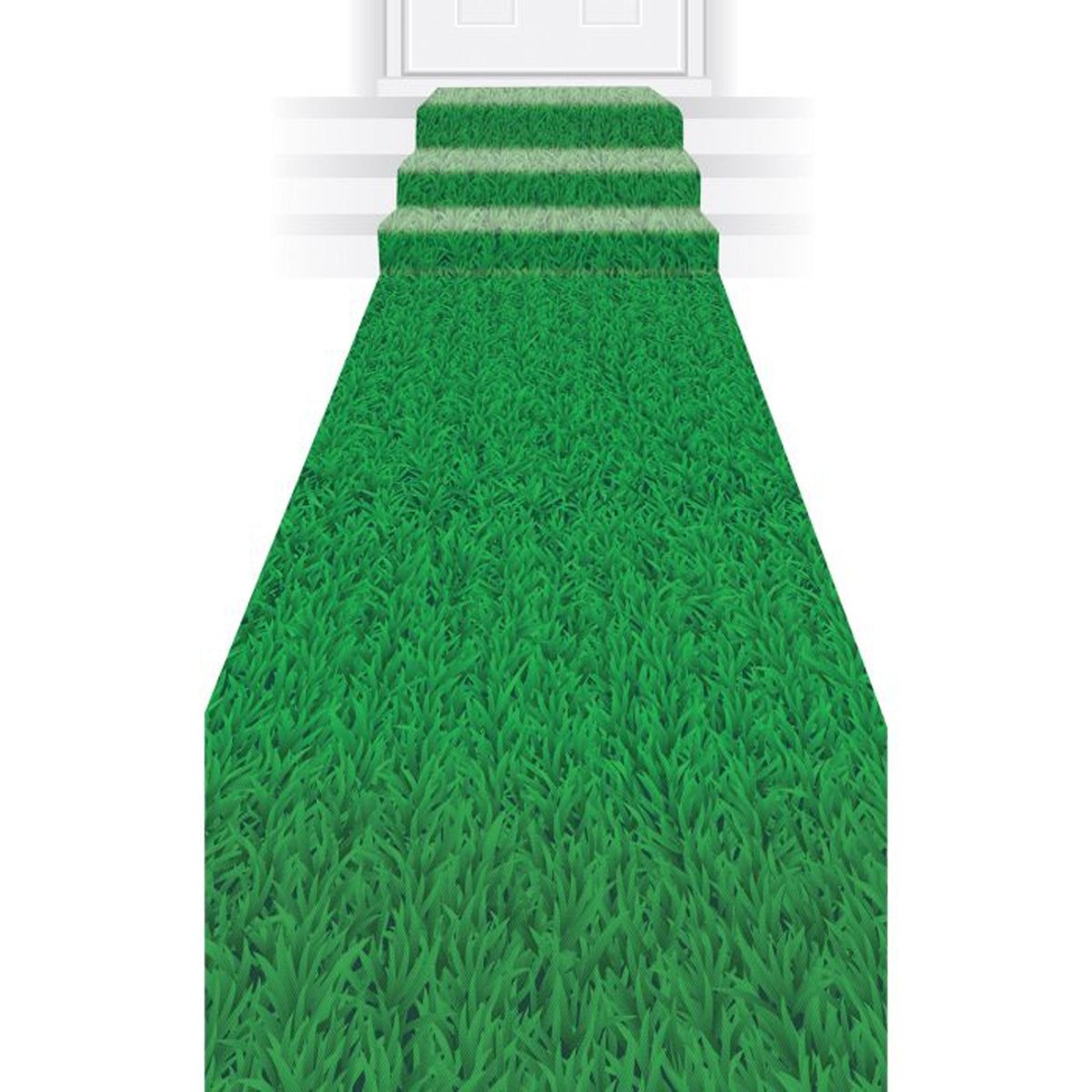 BEISTLE COMPANY Theme Party Football Grass Runner, 24 x 120 Inches, 1 Count 034689079958
