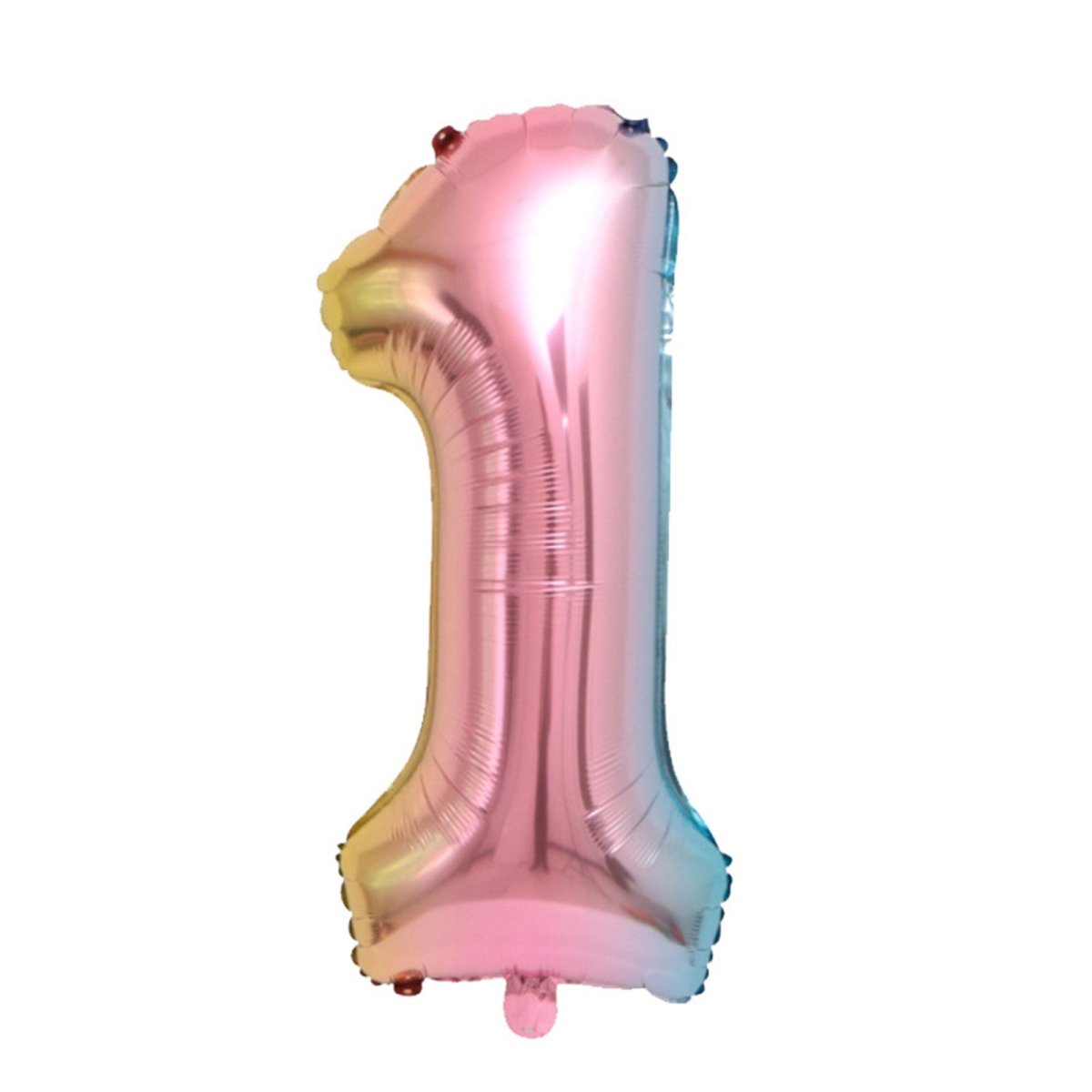 BOOMBA INTERNATIONAL TRADING CO,. LTD Balloons Ombre Pastel Number 1 Foil Balloon, 40 Inches, 1 Count 850023088864