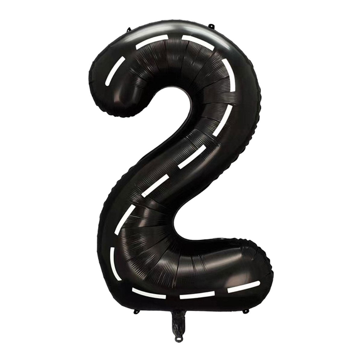 BOOMBA INTERNATIONAL TRADING CO,. LTD Balloons Race Champion Black Number 2 Supershape Foil Balloon, 40 Inches, 1 Count 840482501776