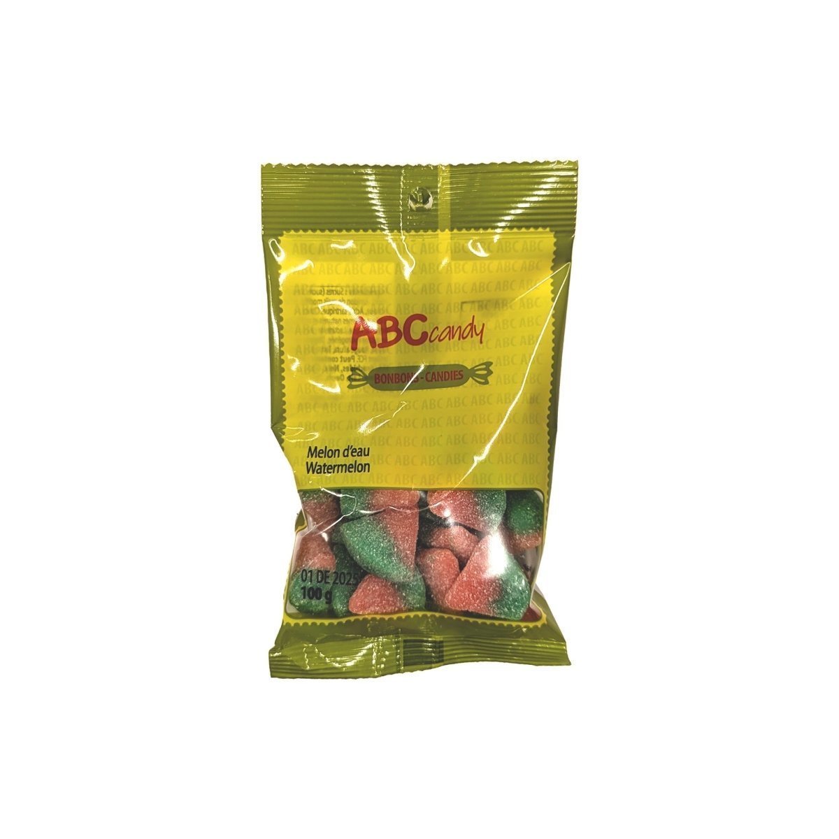CONFISERIE ABC Impulse Buying Watermelon Candies, 100g, 1 Count 099854460047