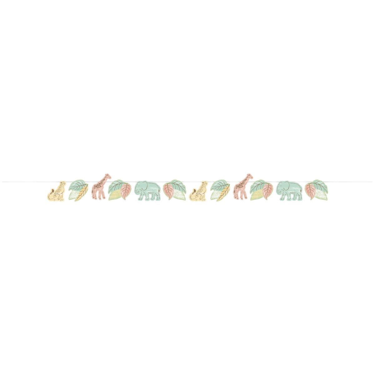CREATIVE CONVERTING Baby Shower Safari Baby Banner, 84 Inches, 1 Count 196504000841