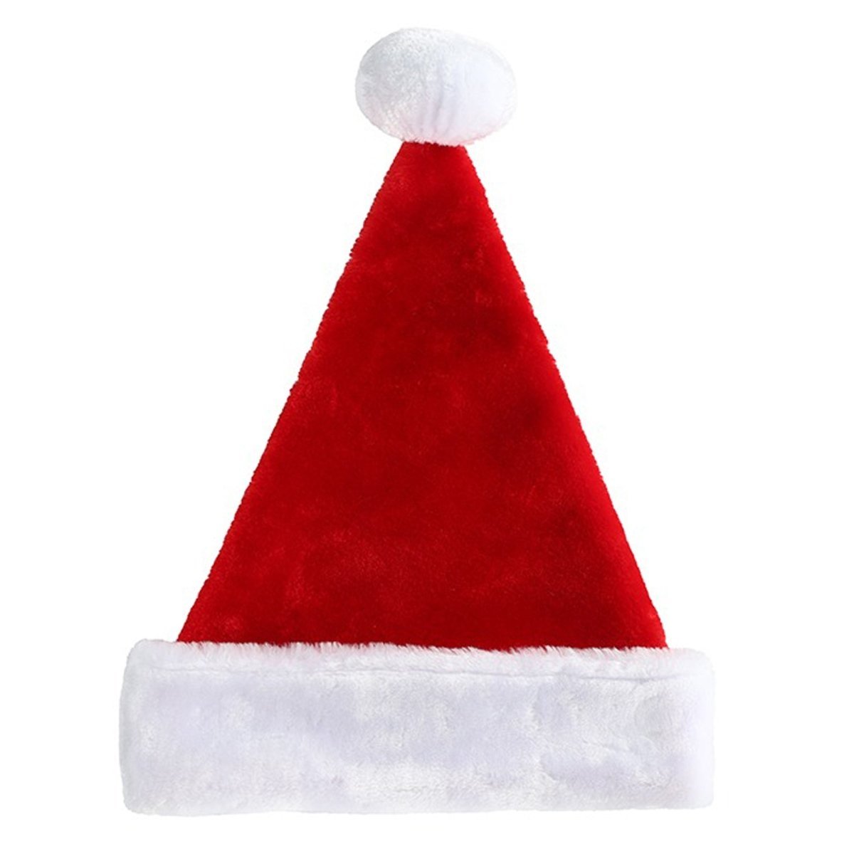 DANSON DECOR Christmas Christmas Red Plush Santa Hat, 1 Count 062615879532