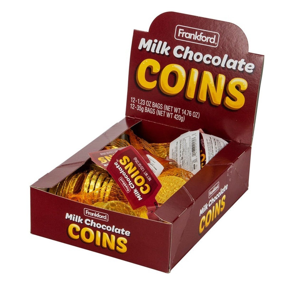 DISTRIBUTION JJ CANDY Impulse Buying Milk Chocolate Coins, 1 Count 041376491634