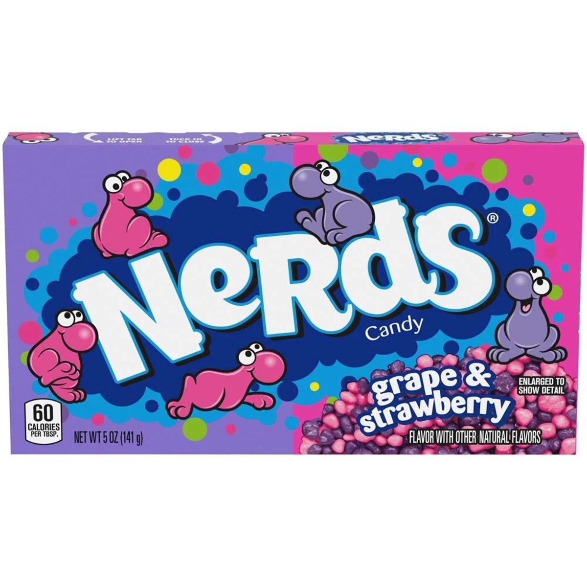 DISTRIBUTION JJ CANDY Impulse Buying Nerds Grape and Strawberry Candies, 142g, 1 Count 079200616007