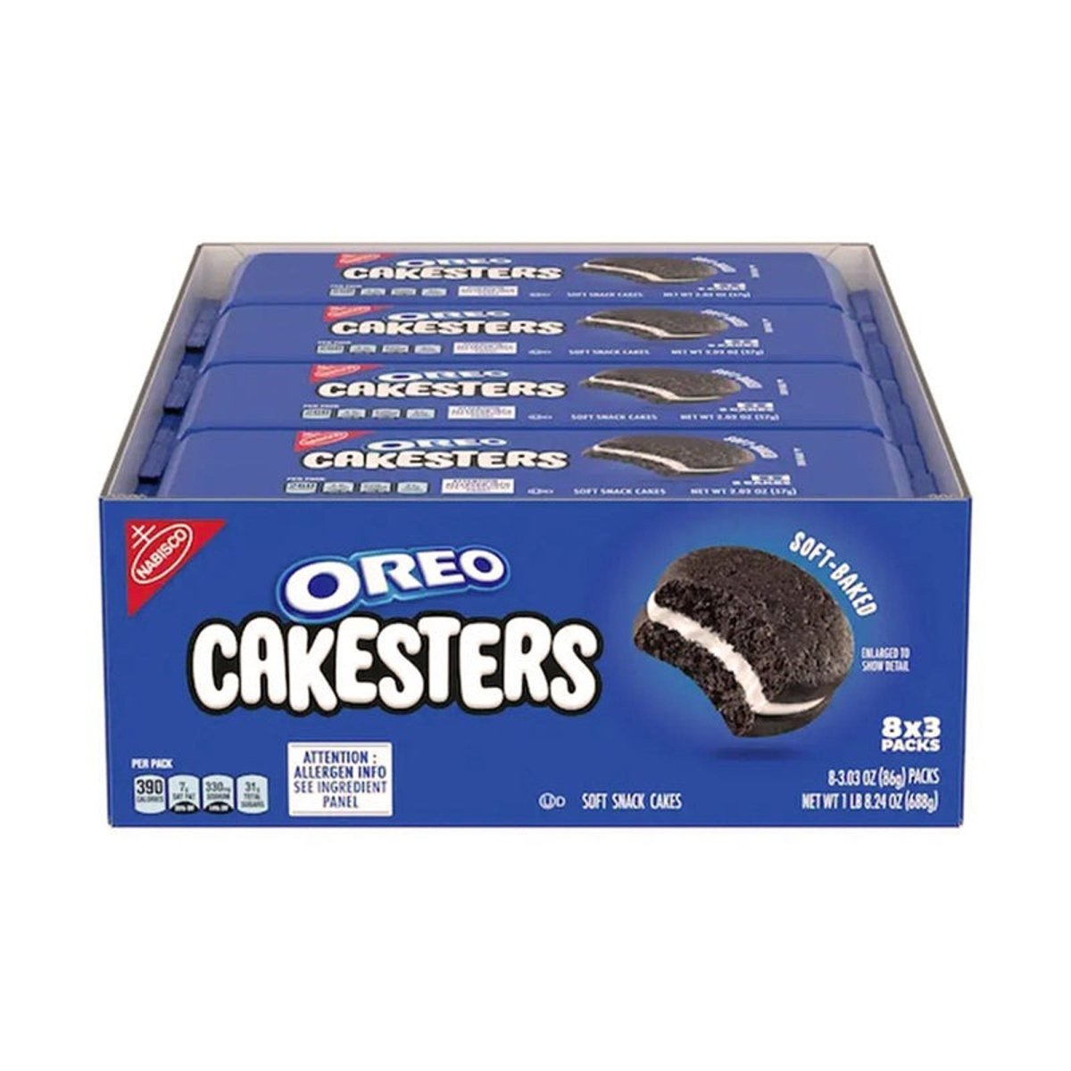 DISTRIBUTION JJ CANDY Impulse Buying Oreo Cakesters, 86g, 1 Count 044000069919