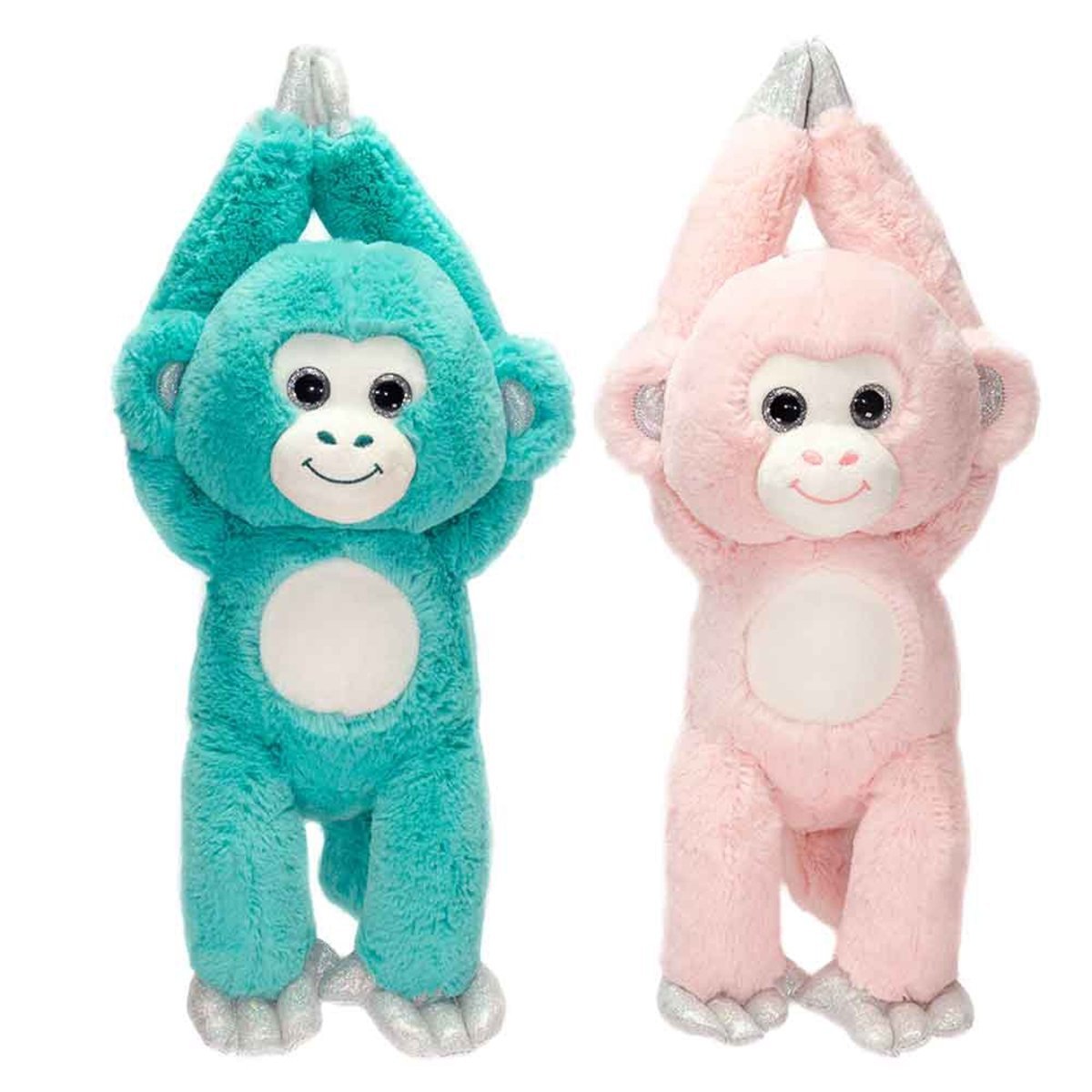 Fiesta Baby Shower Sitting Monkey Plush, 13 Inches, Assortment, 1 Count 091671708661
