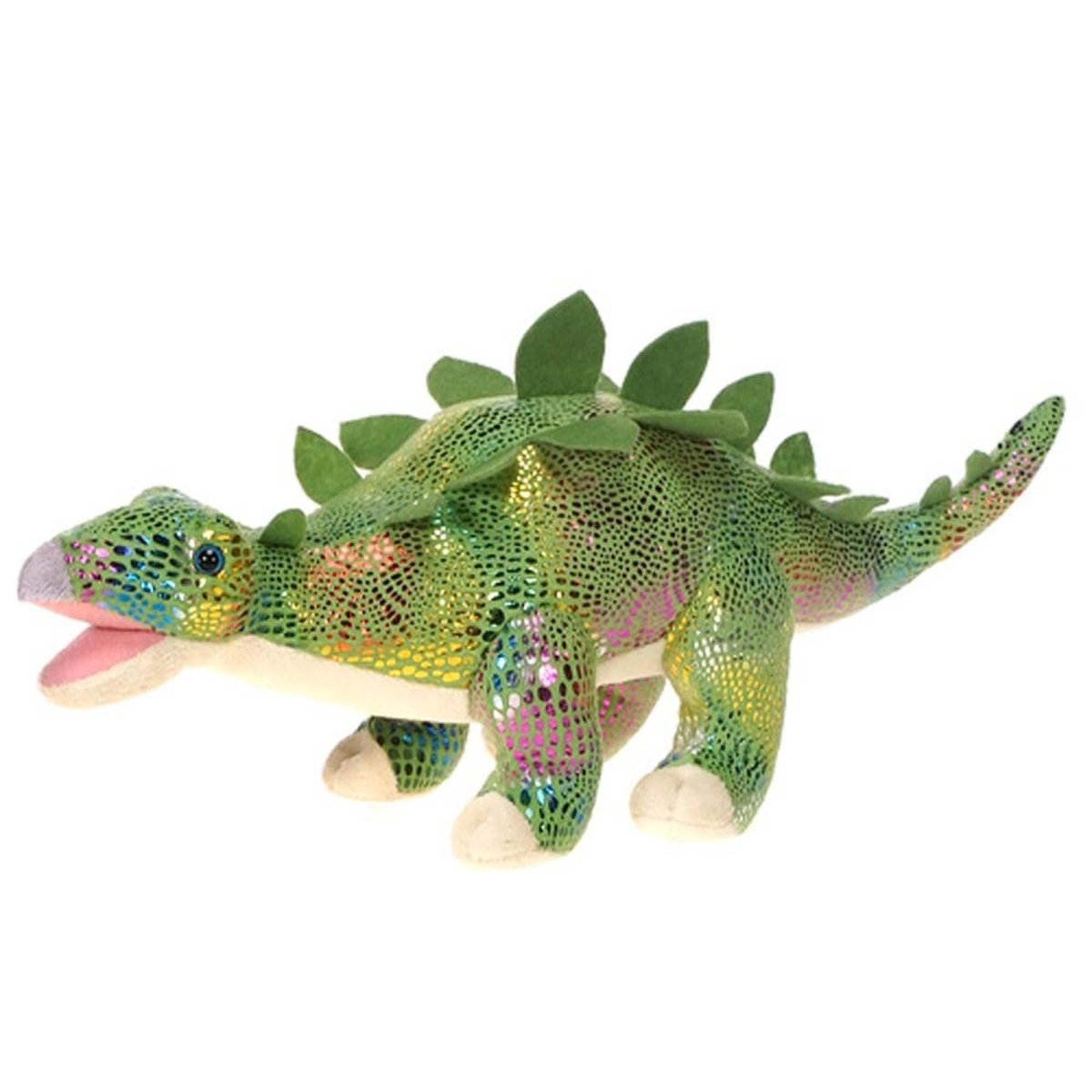 Fiesta Plushes Green Stegosaurus Plush, 15 Inches, 1 Count 091671769518