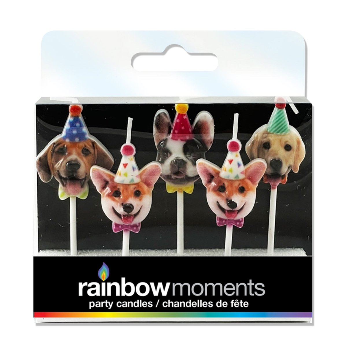 GLOCO ACCENTS INC Kids Birthday Party Dogs Birthday Dog Shaped Cake Candles, 5 Count 885093010279