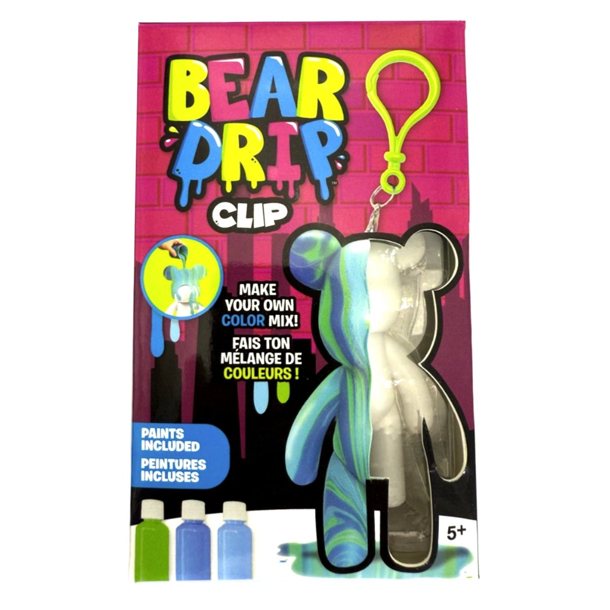 GROUPE RICOCHET Toys & Games DIY Bear Drip Clip, 3 Inches, 1 Count 824464125921