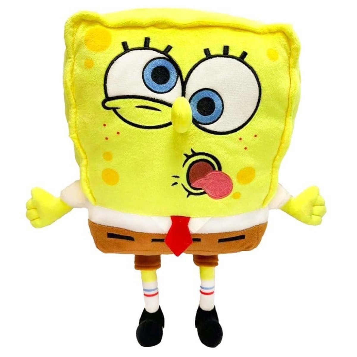 IMPORT DRAGON Plushes Sponge Bob Plush with Funny Face, 13 Inches, 1 Count 672781921845