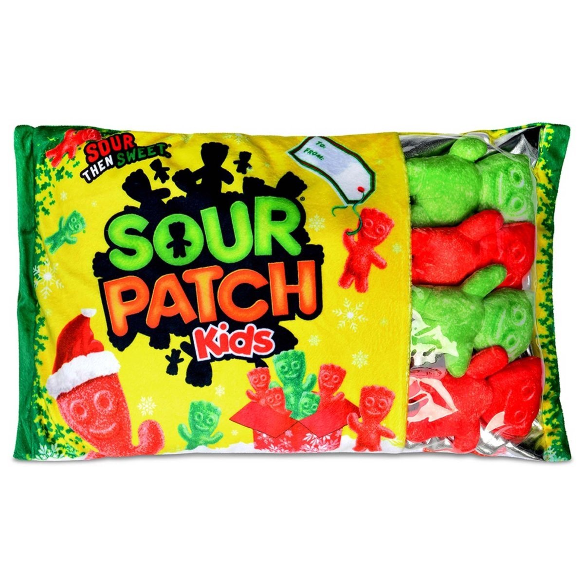 ISCREAM DIVISION Christmas Christmas Sour Patch Packaging Plush, 18 Inches, 1 Count 810133939661