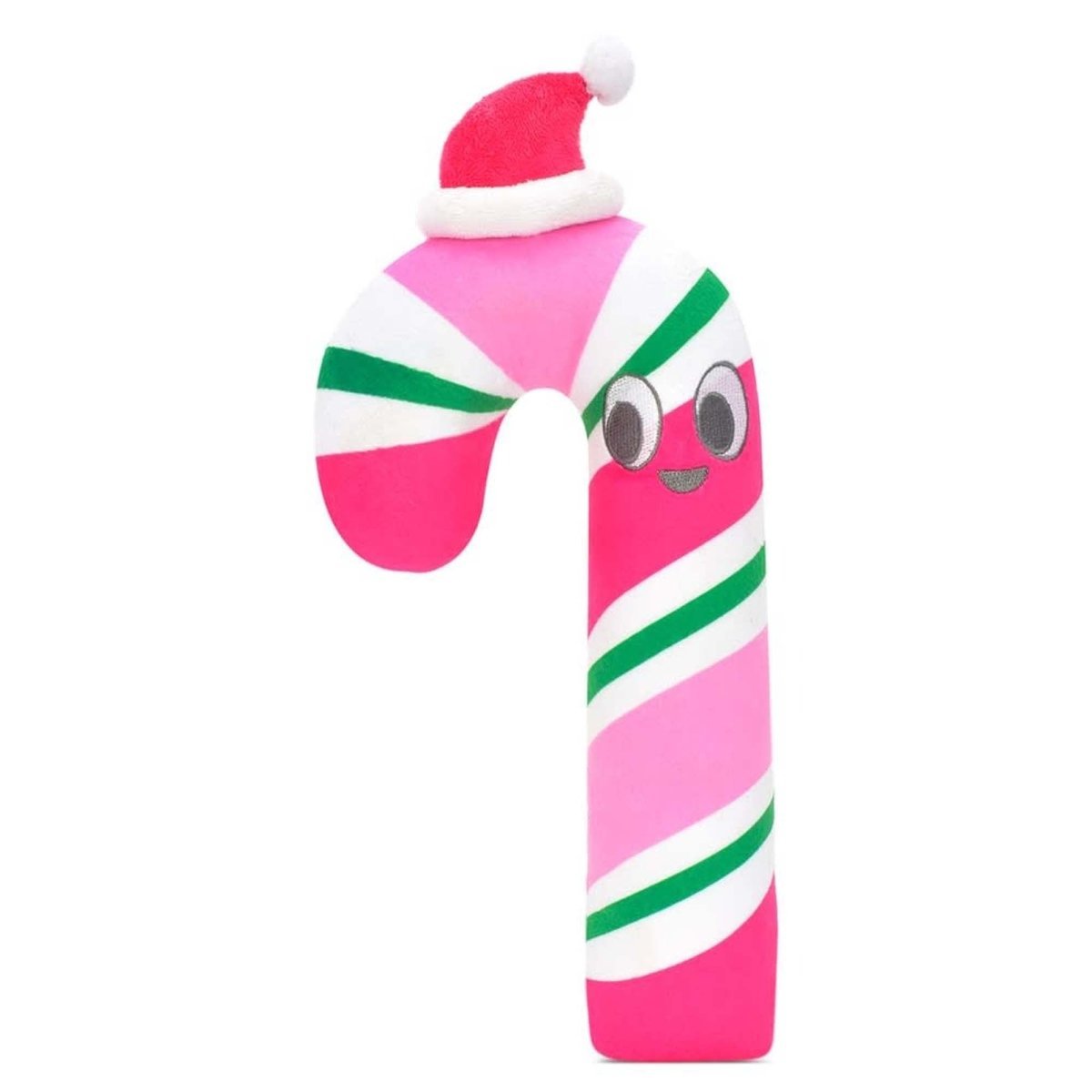 ISCREAM DIVISION Christmas Pink Christmas Candy Cane Plush, 11 Inches, 1 Count 810161695393