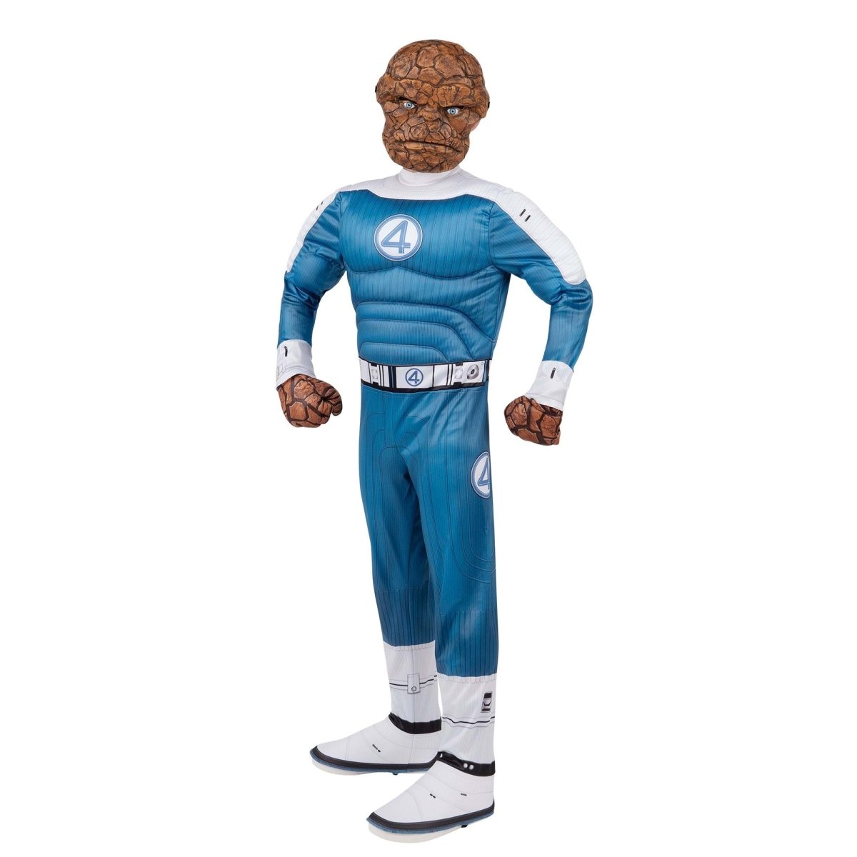 JAZWARES Costumes The Thing Qualux Costume for Kids, Fantastic 4, Padded Jumpsuit