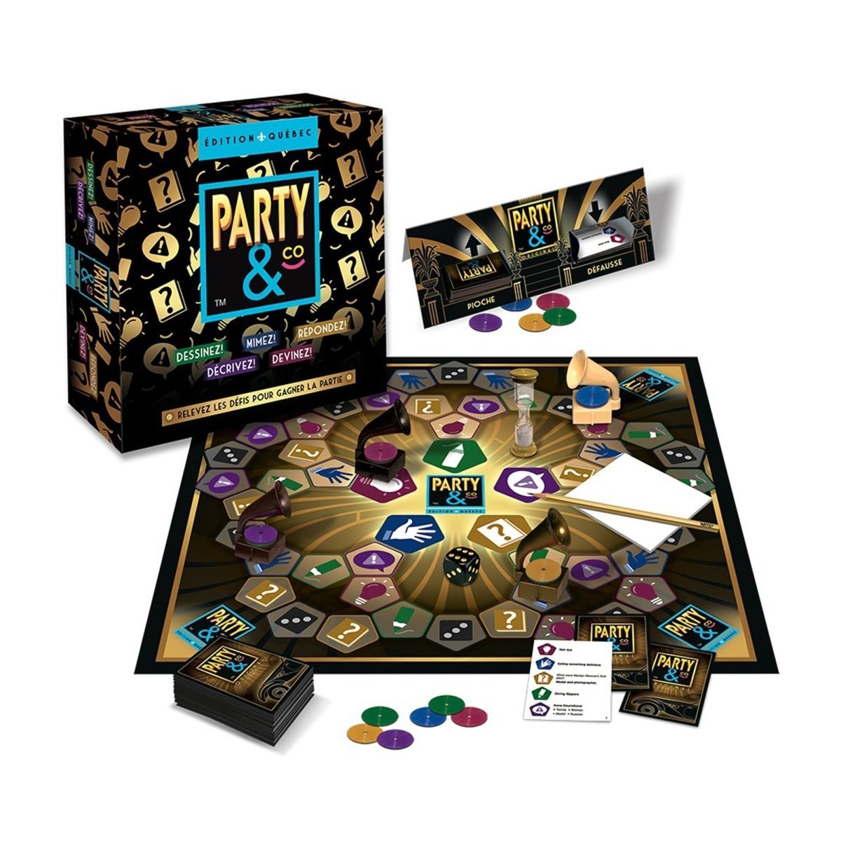 JOUET K.I.D. INC. Toys & Games Party & Co Game, Quebec French Edition, 1 Count 629270112383