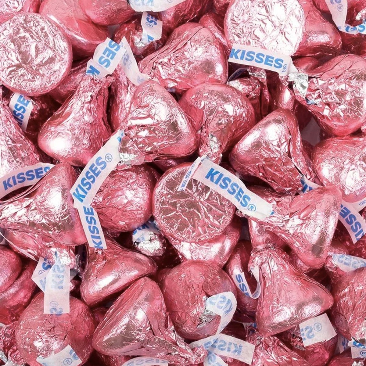 JUST CANDY Candy Bar Pink Kisses Chocolate, 8 Oz, 1 Count 715786800866