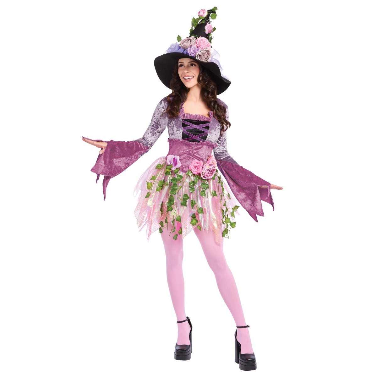 KAI YEE LIMITED Costumes Woodland Fairy Costume for Adults, Purple Dress
