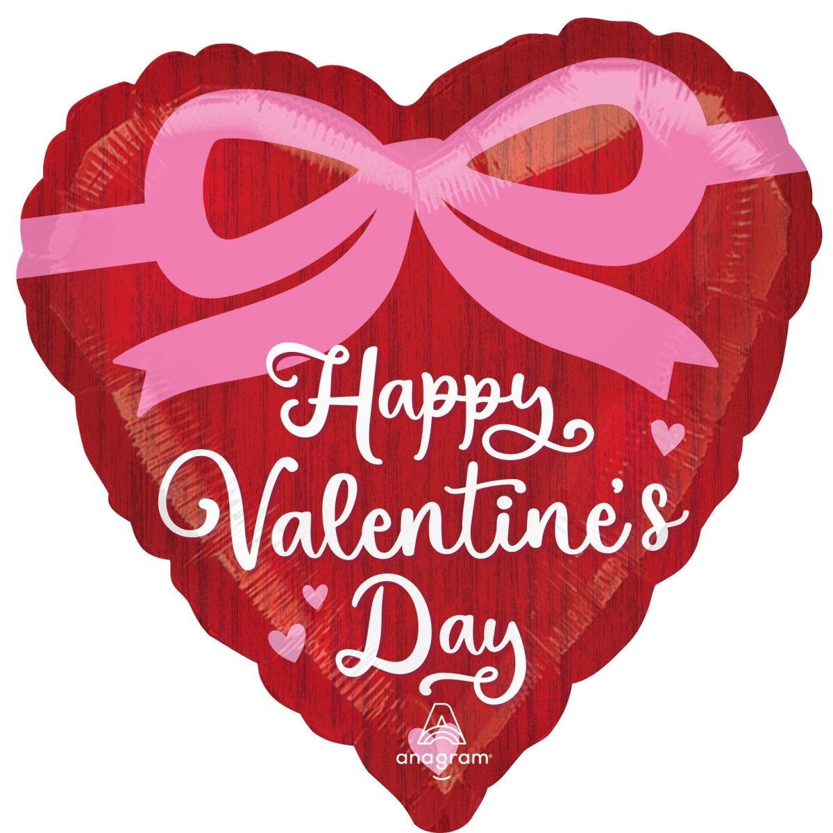 LE GROUPE BLC INTL INC Balloons Happy Valentine's Day Coquette Bow Heart Shaped Foil Balloon, 18 Inches, 1 Count 026635497695