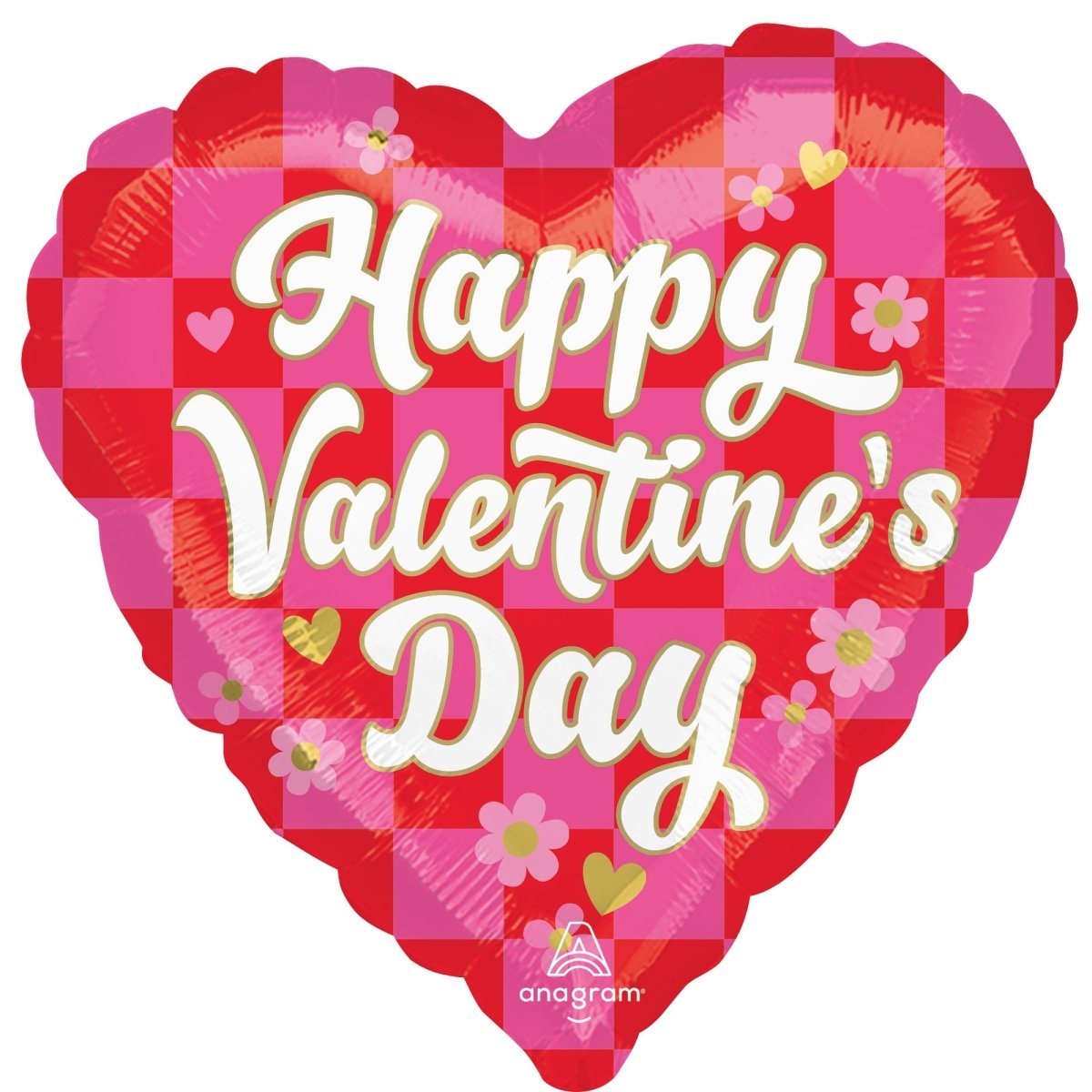 LE GROUPE BLC INTL INC Balloons Happy Valentine's Day Heart Shaped Foil Balloon, 18 Inches, 1 Count 026635494922