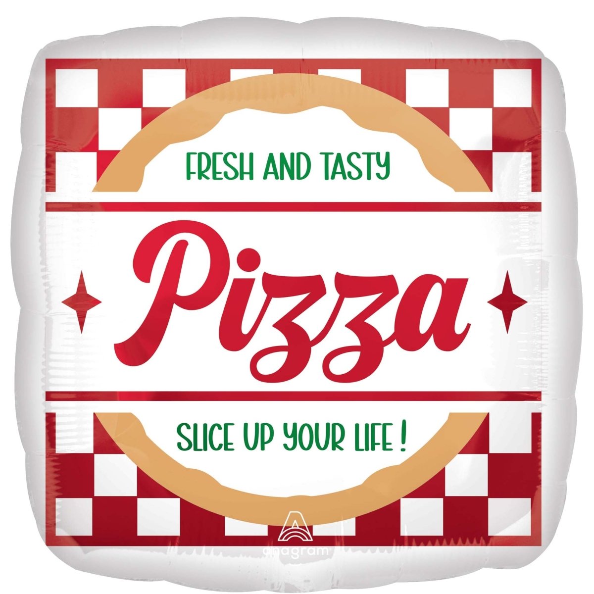 LE GROUPE BLC INTL INC Balloons Pizza Party Foil Balloon, 18 Inches, 1 Count 026635474108