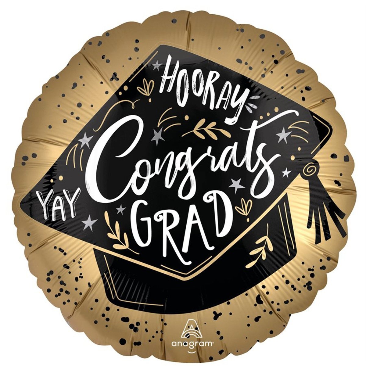 LE GROUPE BLC INTL INC Balloons Satin Grad Achievement Foil Balloon, 18 Inches, 1 Count 026635474559