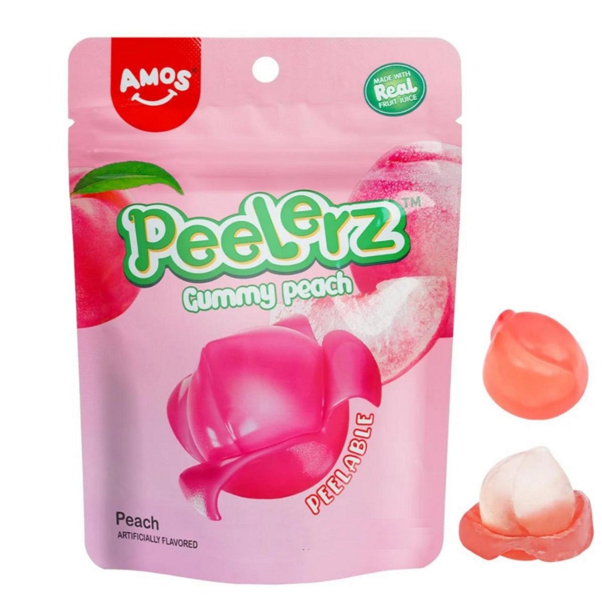 LEESE ENTERPRISES Candy Peelerz Gummy Peach, 85g, 1 Count 826940170944