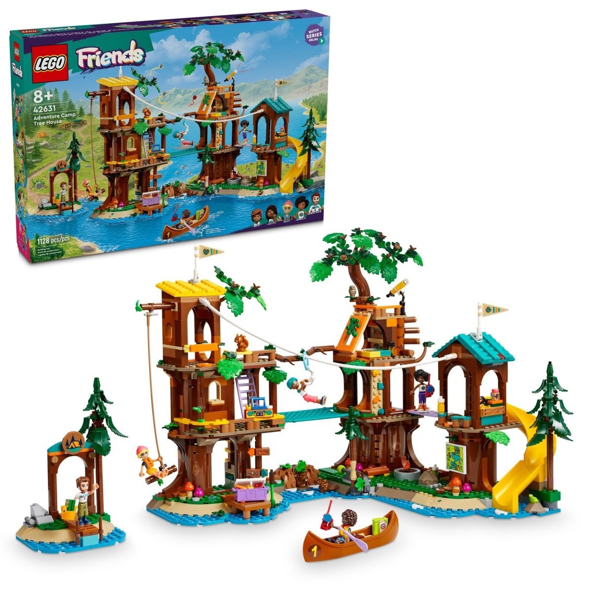 LEGO Toys & Games LEGO Friends Adventure Camp Tree House, 42631, Ages 8+, 1128 Pieces 673419390408