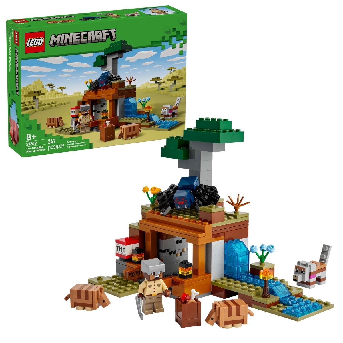 LEGO Toys & Games LEGO Minecraft The Armadillo Mine Expedition, 21269, Ages 8+, 247 Pieces 673419404693