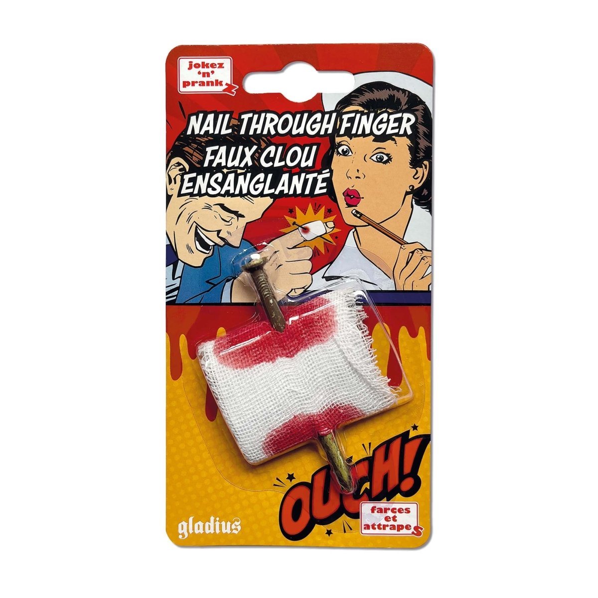 LES ÉDITIONS GLADIUS INT.INC. Novelties Nail Through Finger Prank, 1 Count