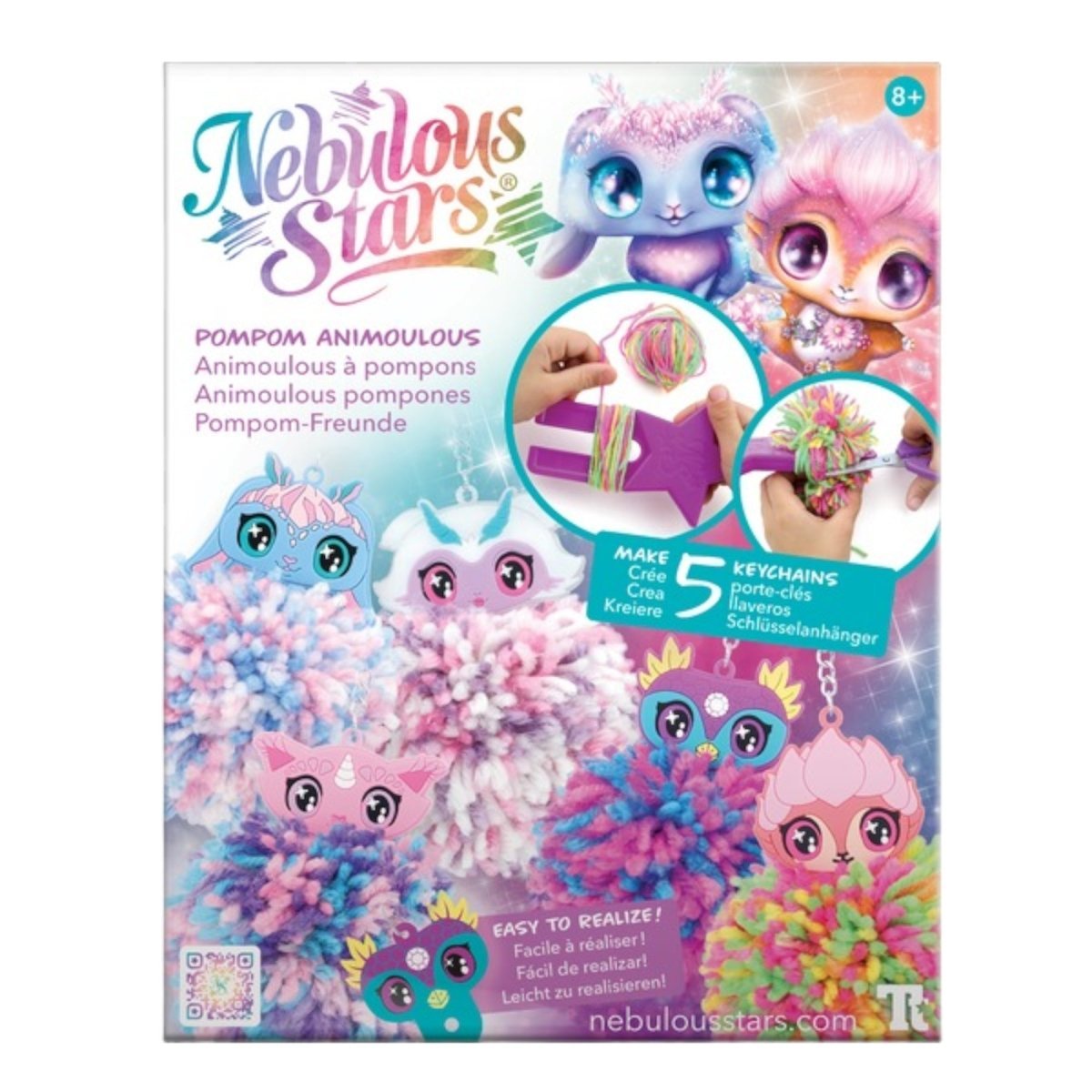 LES ÉDITIONS GLADIUS INT.INC. Toys & Games Nebulous Stars Pompom Animoulous, 5 Count 694704111393