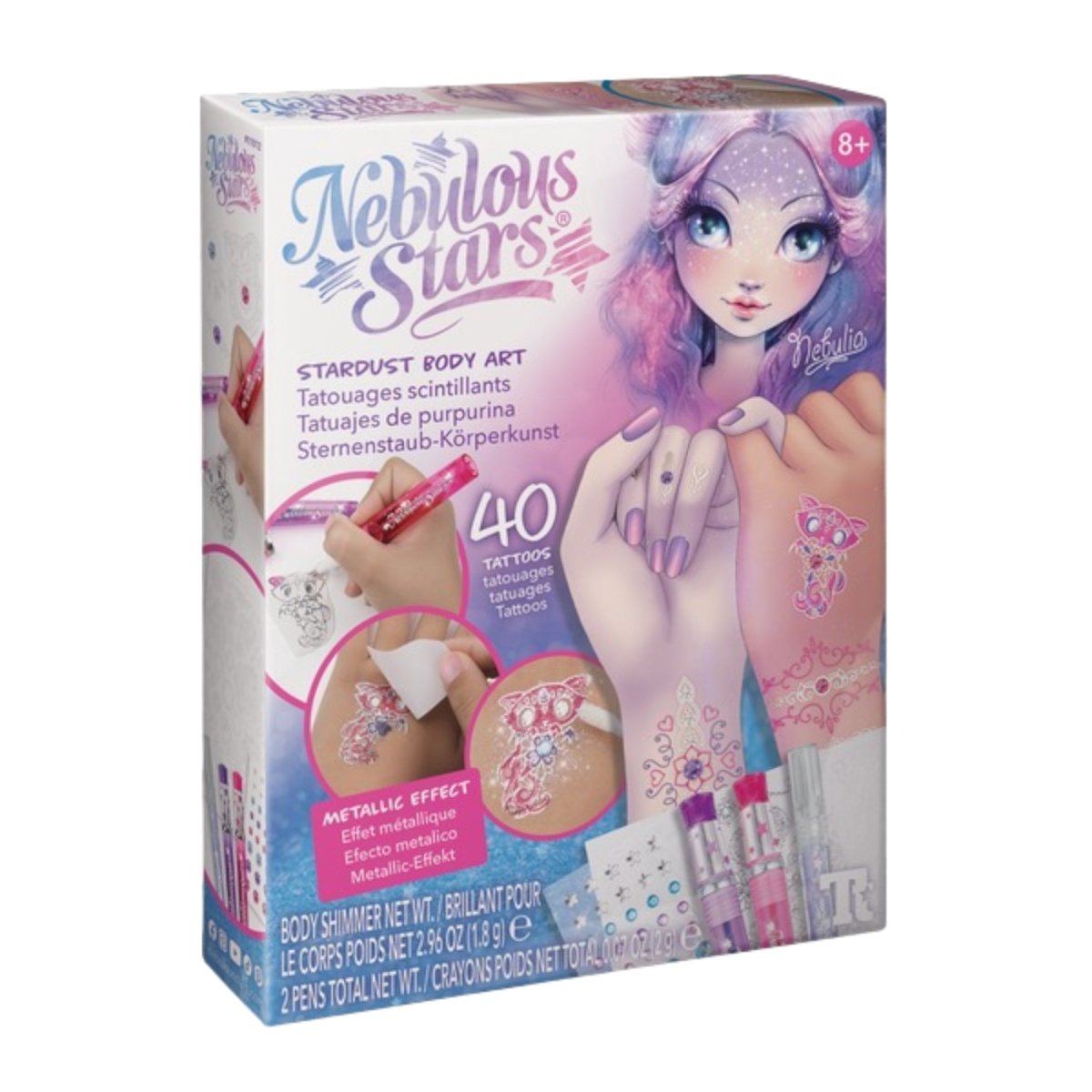 LES ÉDITIONS GLADIUS INT.INC. Toys & Games Nebulous Stars Stardust Body Art, 40 Count 694704110129