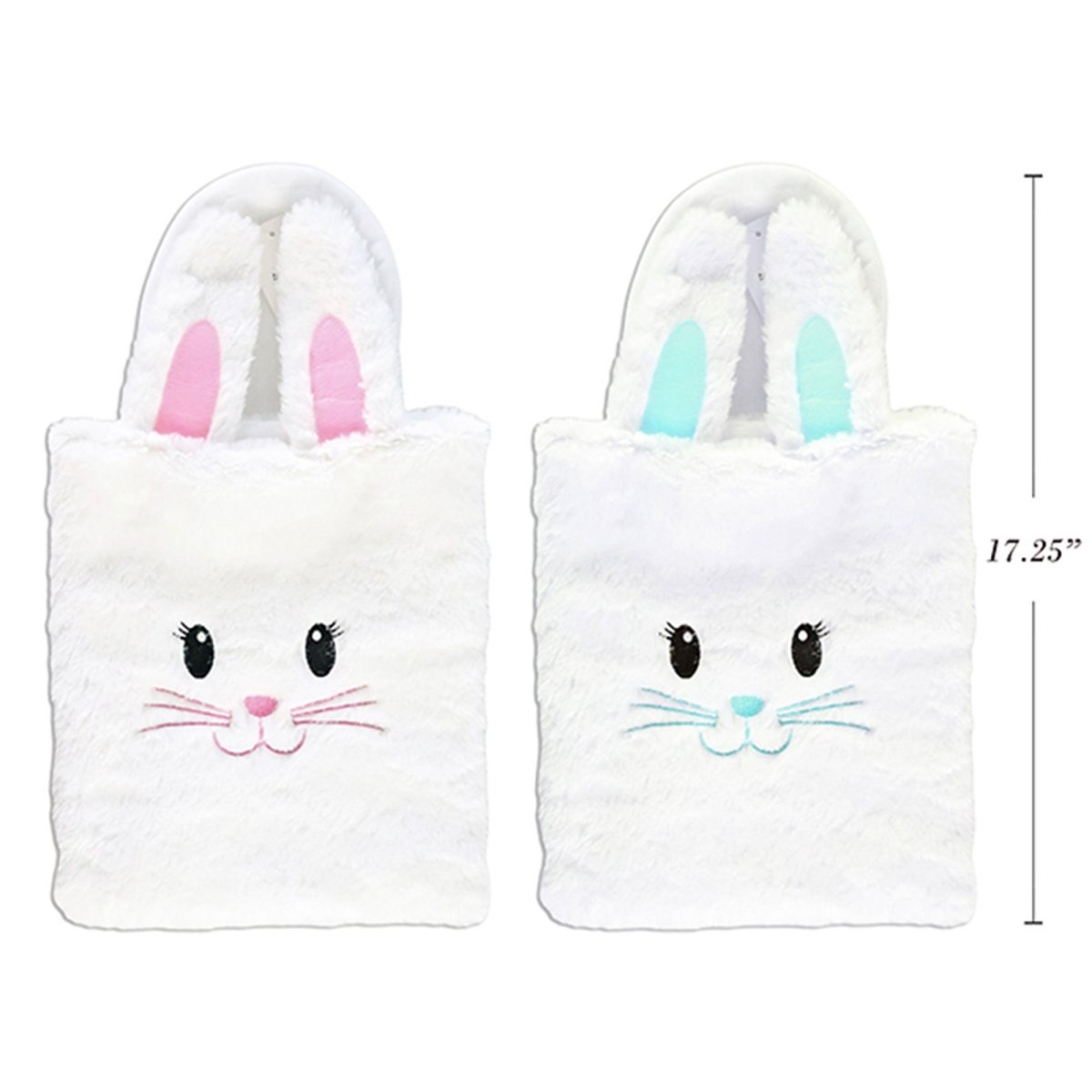 LINK PRODUCT SOLUTIONS Easter Easter Bunny Face Soft Plush Treat Bag, Assortment, 1 Count 676844326431