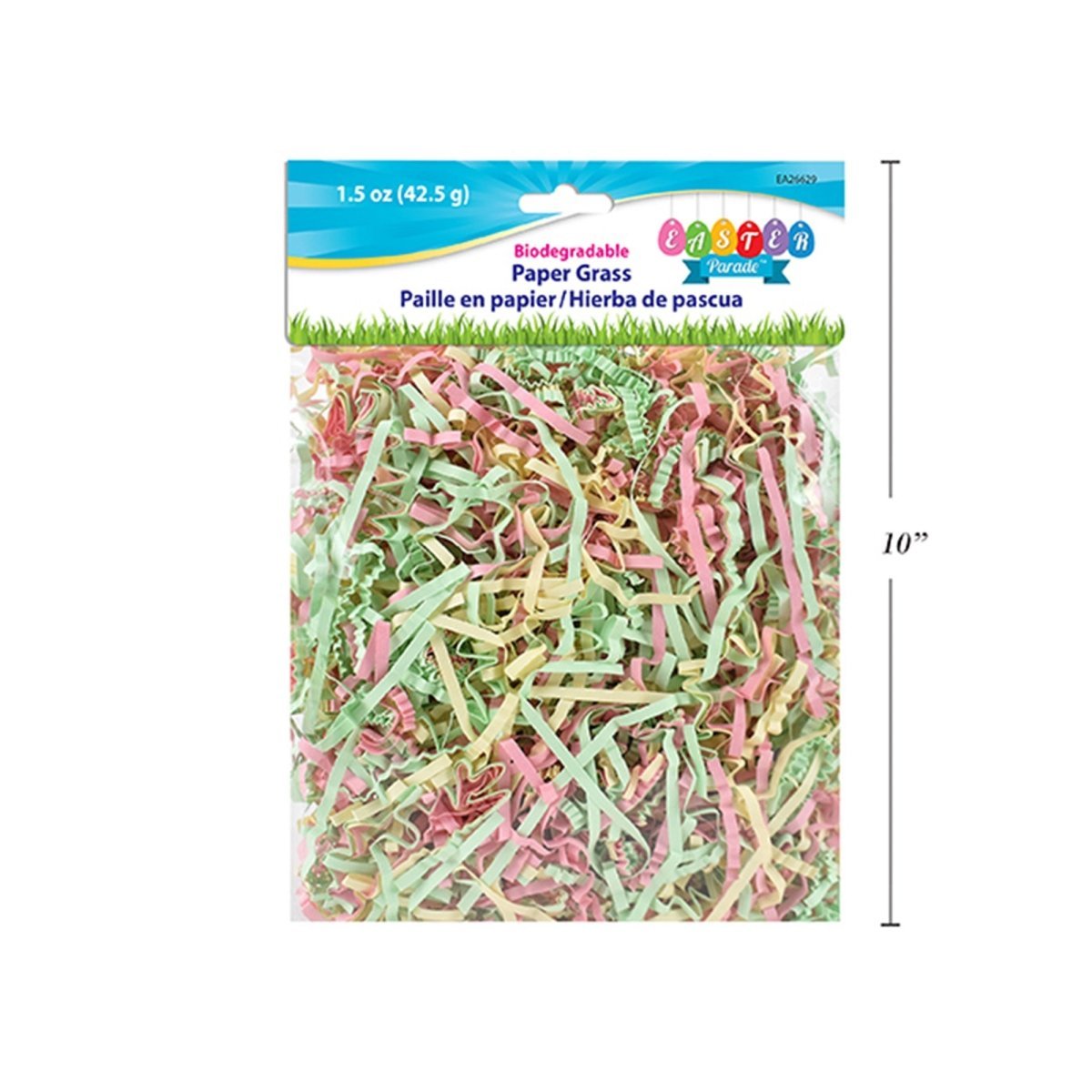 LINK PRODUCT SOLUTIONS Easter Easter Pastel Paper Grass, 1.5 Oz, 1 Count 676844266294
