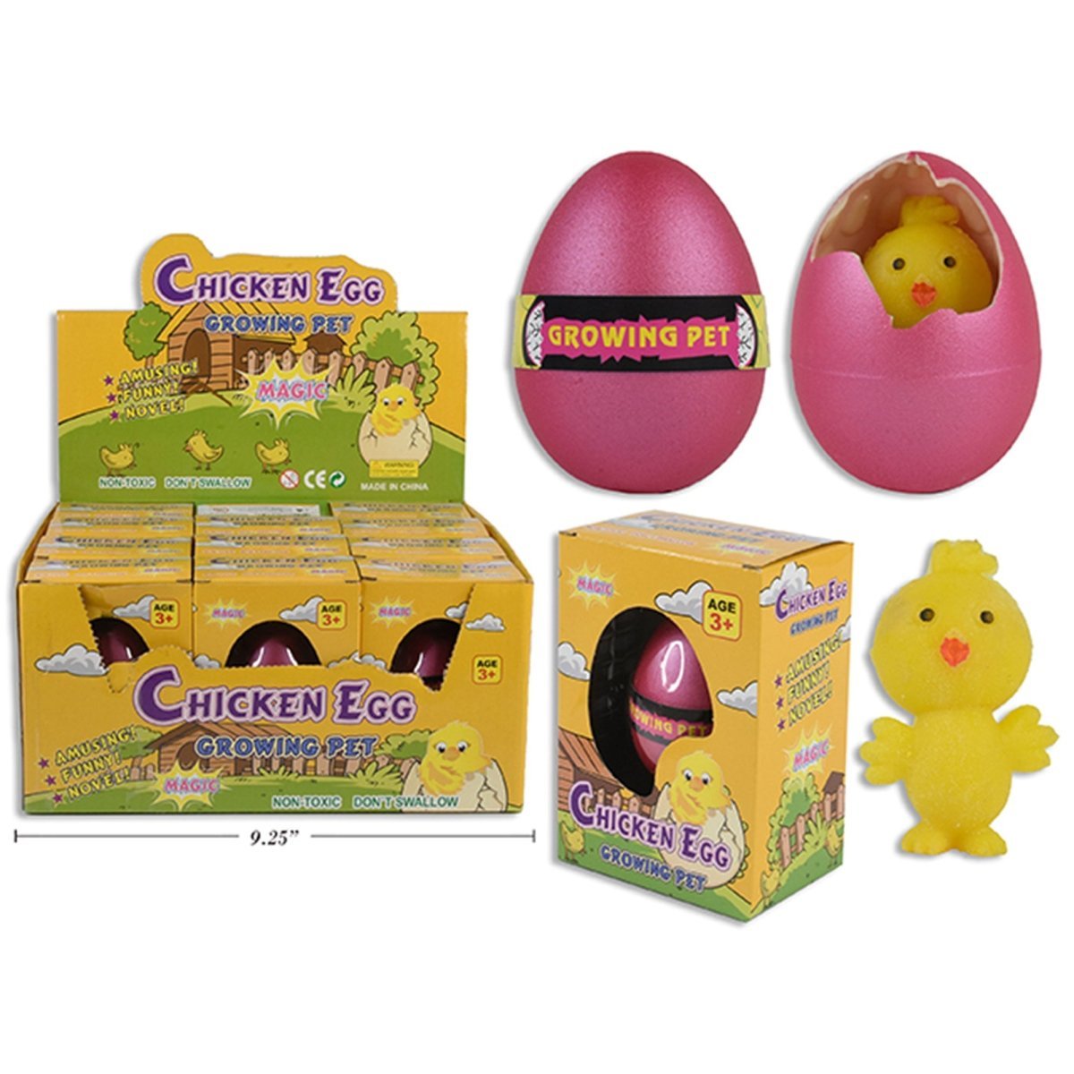LINK PRODUCT SOLUTIONS Easter Growing Chick Egg Toy, 1 Count 676844168130