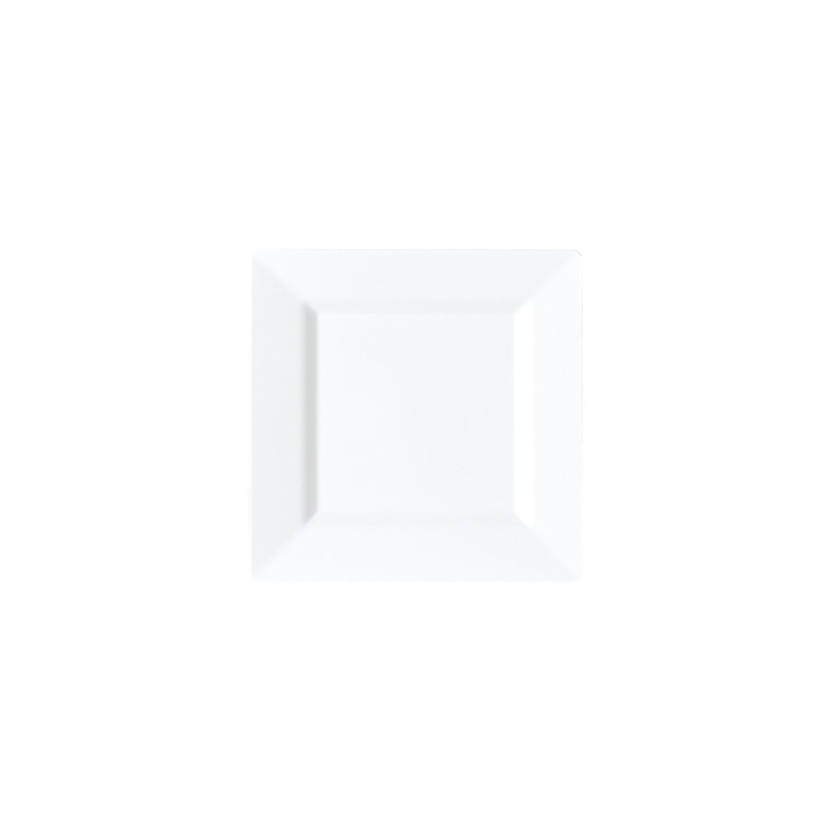 MADISON IMPORTS Disposable-Plasticware White Premium Quality Small Square Plates, 4.5 Inches, 10 Count 775310477490
