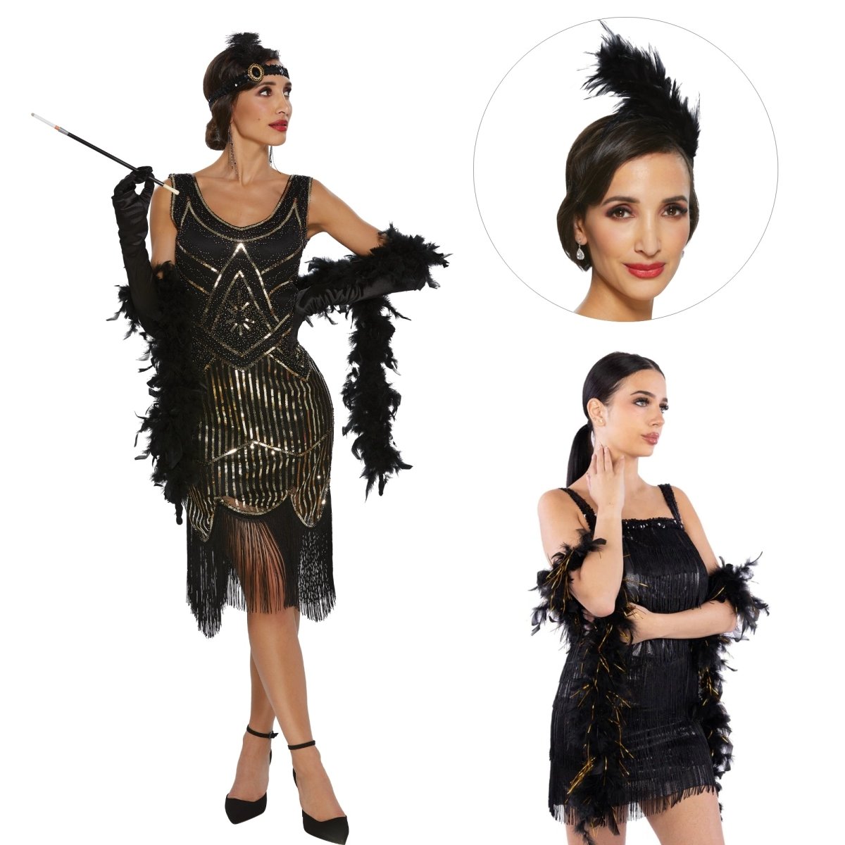 PARTY EXPERT 1920s Flappers Costume Kit for Adults