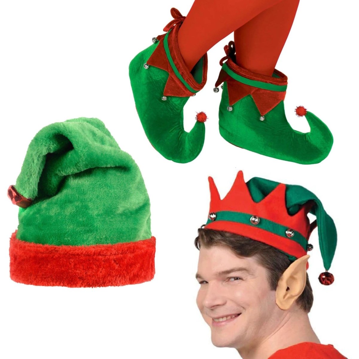 PARTY EXPERT Christmas Elf Costume Accessory Kit for Adults 742270265