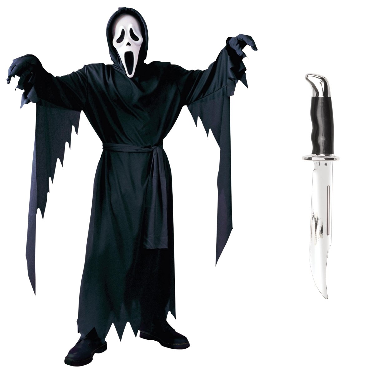PARTY EXPERT Ghost Face Costume Kit for Kids