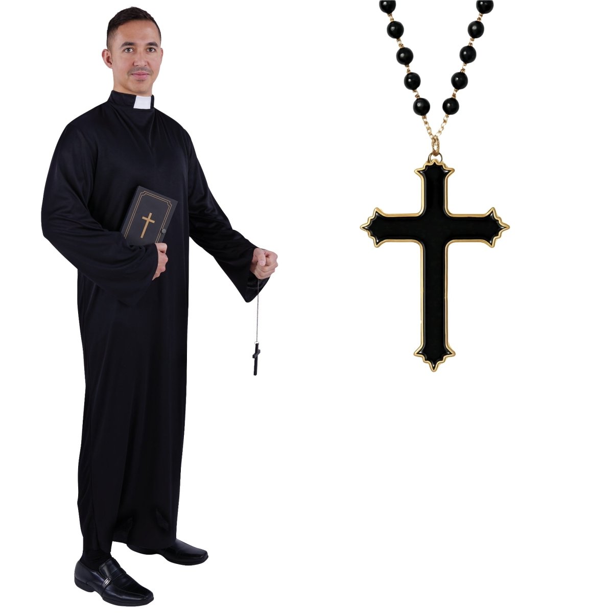 PARTY EXPERT Priest Costume Kit for Adults 737526465